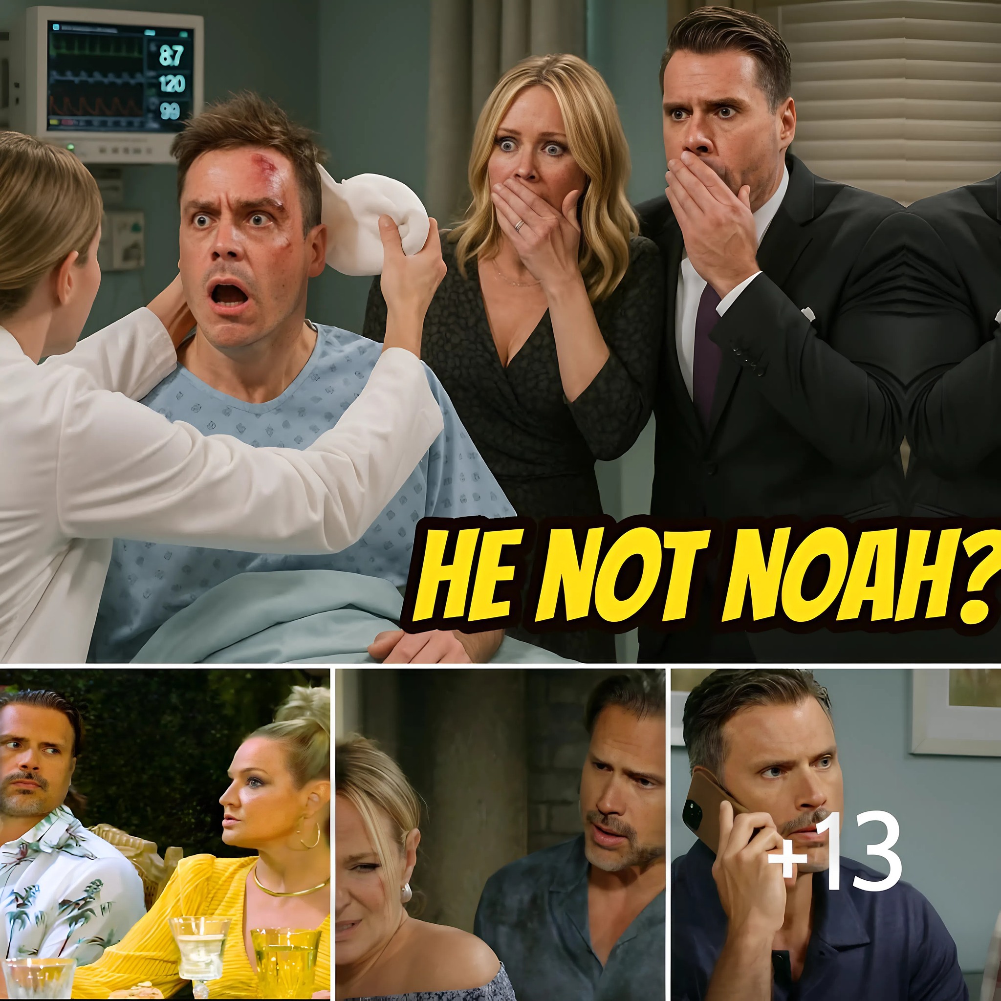 The Doctor Removes the Bandage — Nick and Sharon Are STUNNED When They Realize It’s NOT Noah!