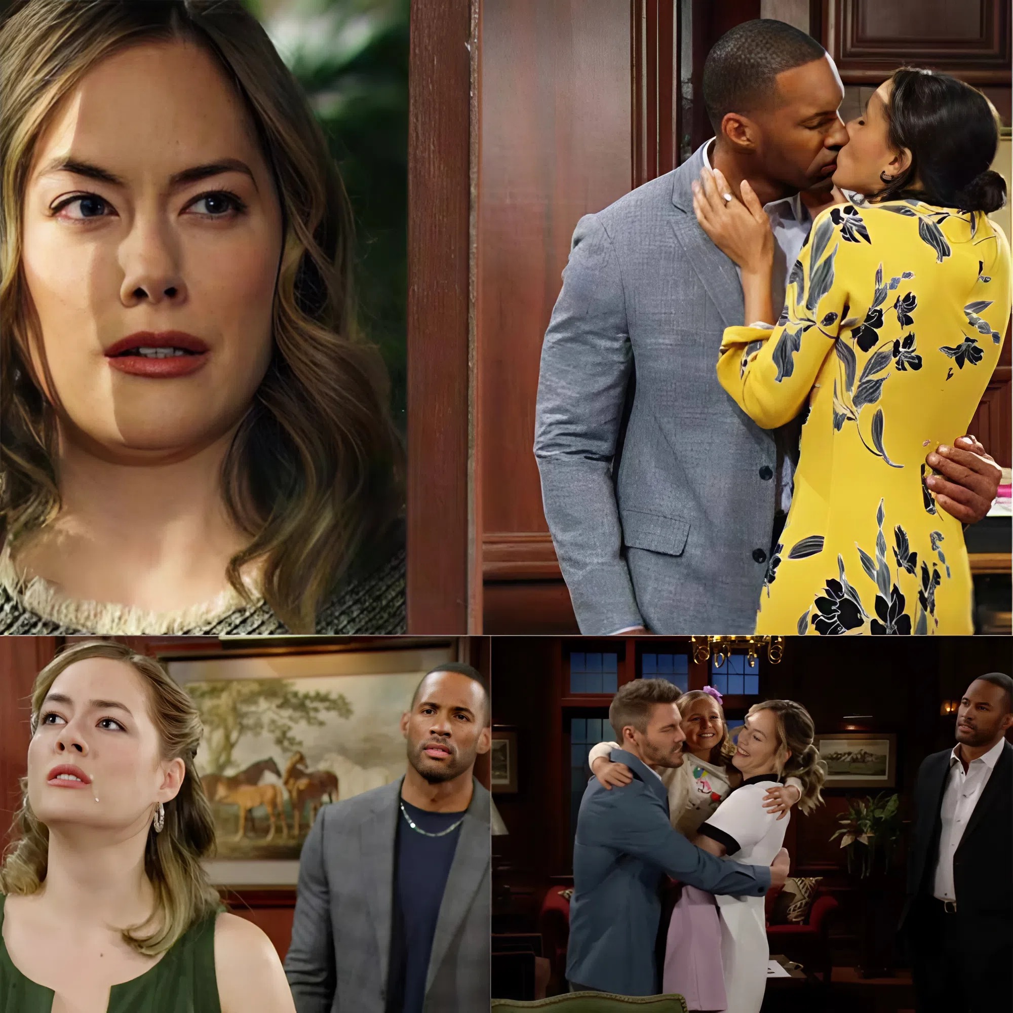 Carter’s heartbreak may turn into hope once more. “Maybe this time, love won’t walk away,” Daphne whispers, eyes locked on him