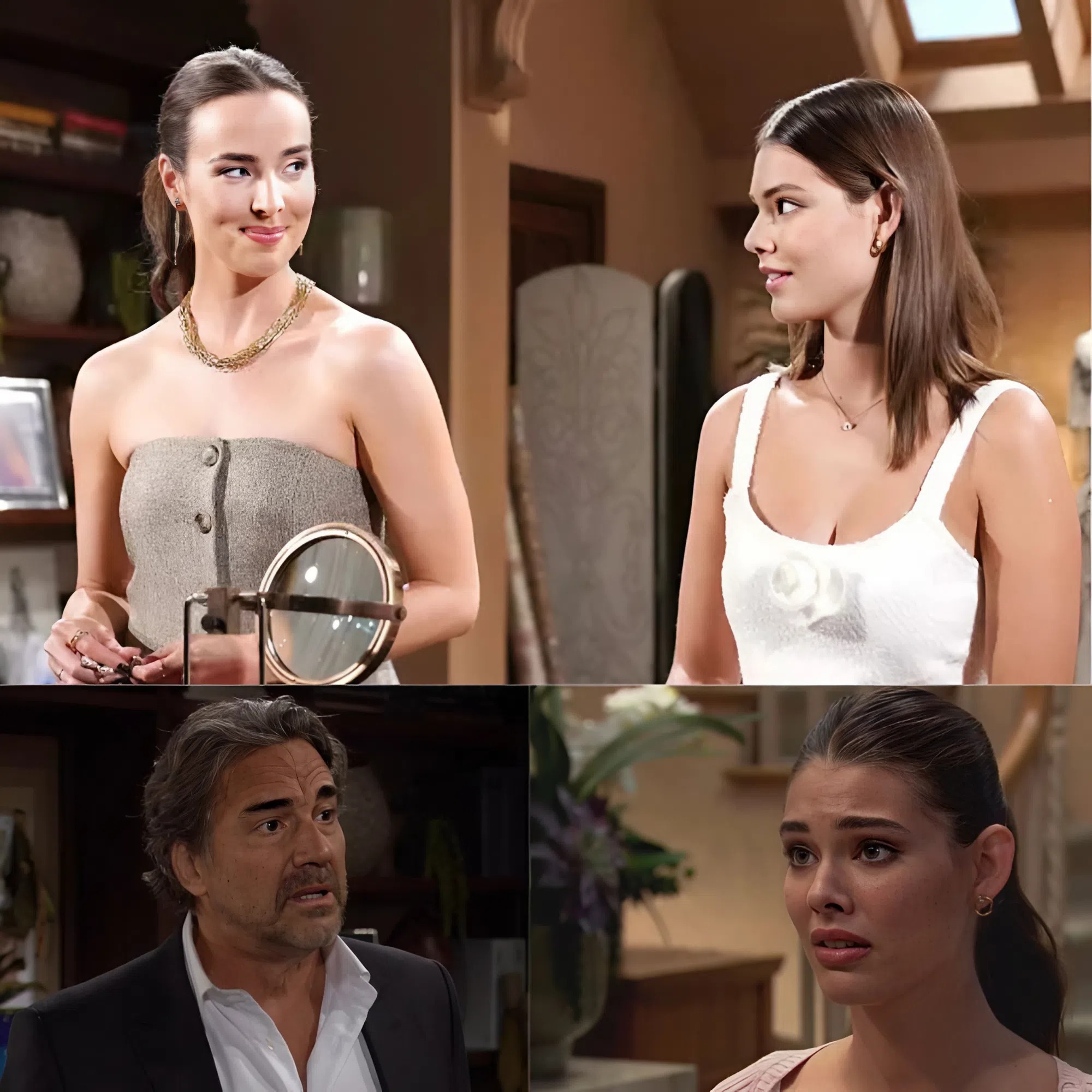 Electra Forrester faces the fight of her life. “How do I love him when everything’s falling apart?” she cries as Ivy offers calm wisdom.