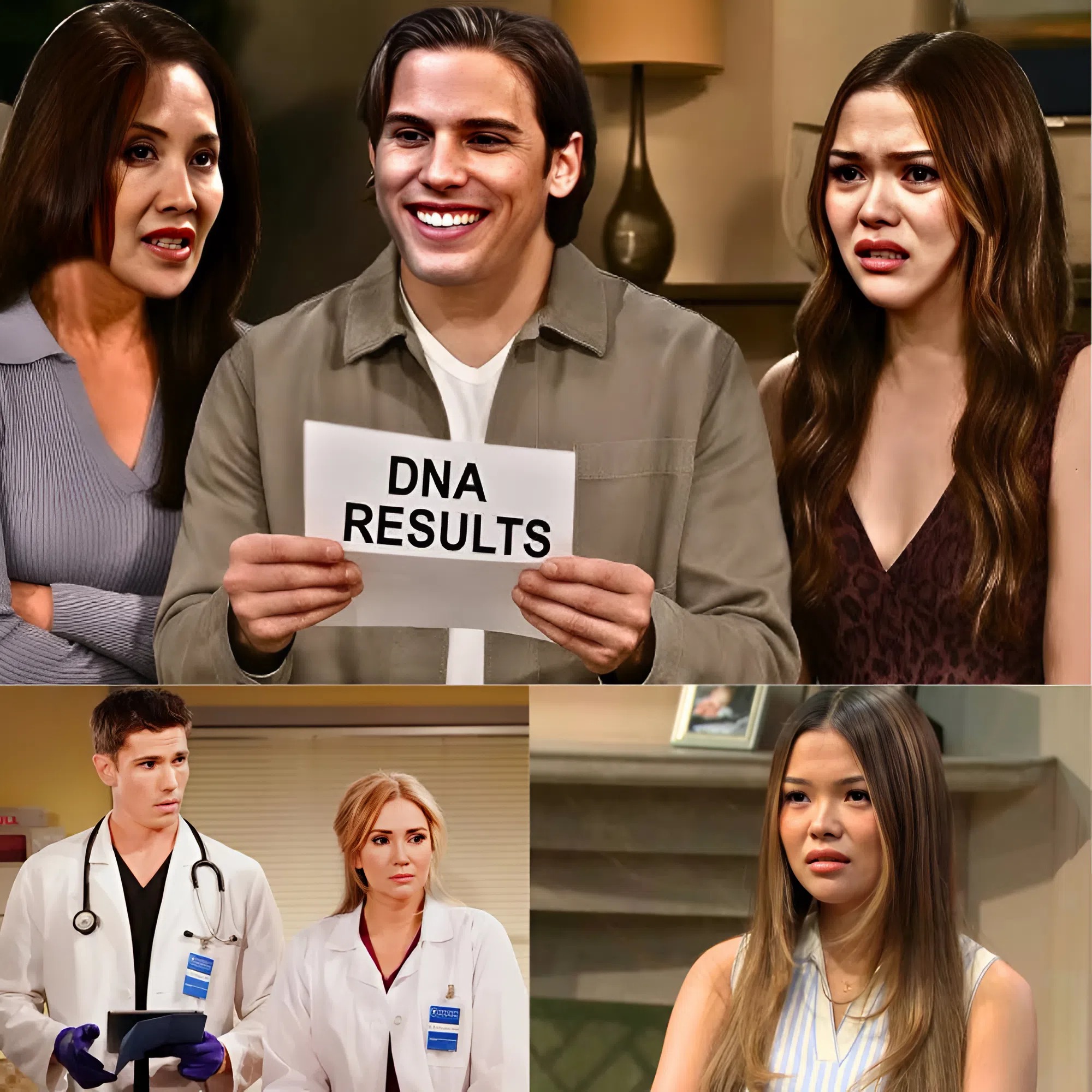 Luna’s world trembles as Bridget arrives with the truth. “If you’re lying, Luna, this test will prove it,” Bridget warns coldly.