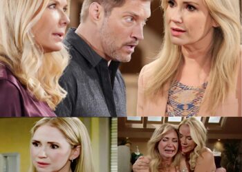 Bridget Forrester’s return shakes everything. “We’ll keep this secret—for now,” Brooke whispers to Taylor, sealing a fragile pact.