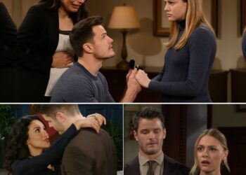 “Did you hear that…?” — Sharon freezes behind the door, her heart pounding as Clare’s voice cuts through the darkness.