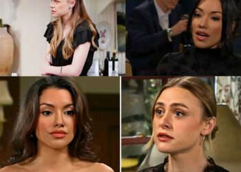 “Did you hear that…?” — Sharon freezes behind the door, her heart pounding as Clare’s voice cuts through the darkness.