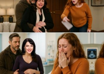 “Did you hear that…?” — Sharon freezes behind the door, her heart pounding as Clare’s voice cuts through the darkness.