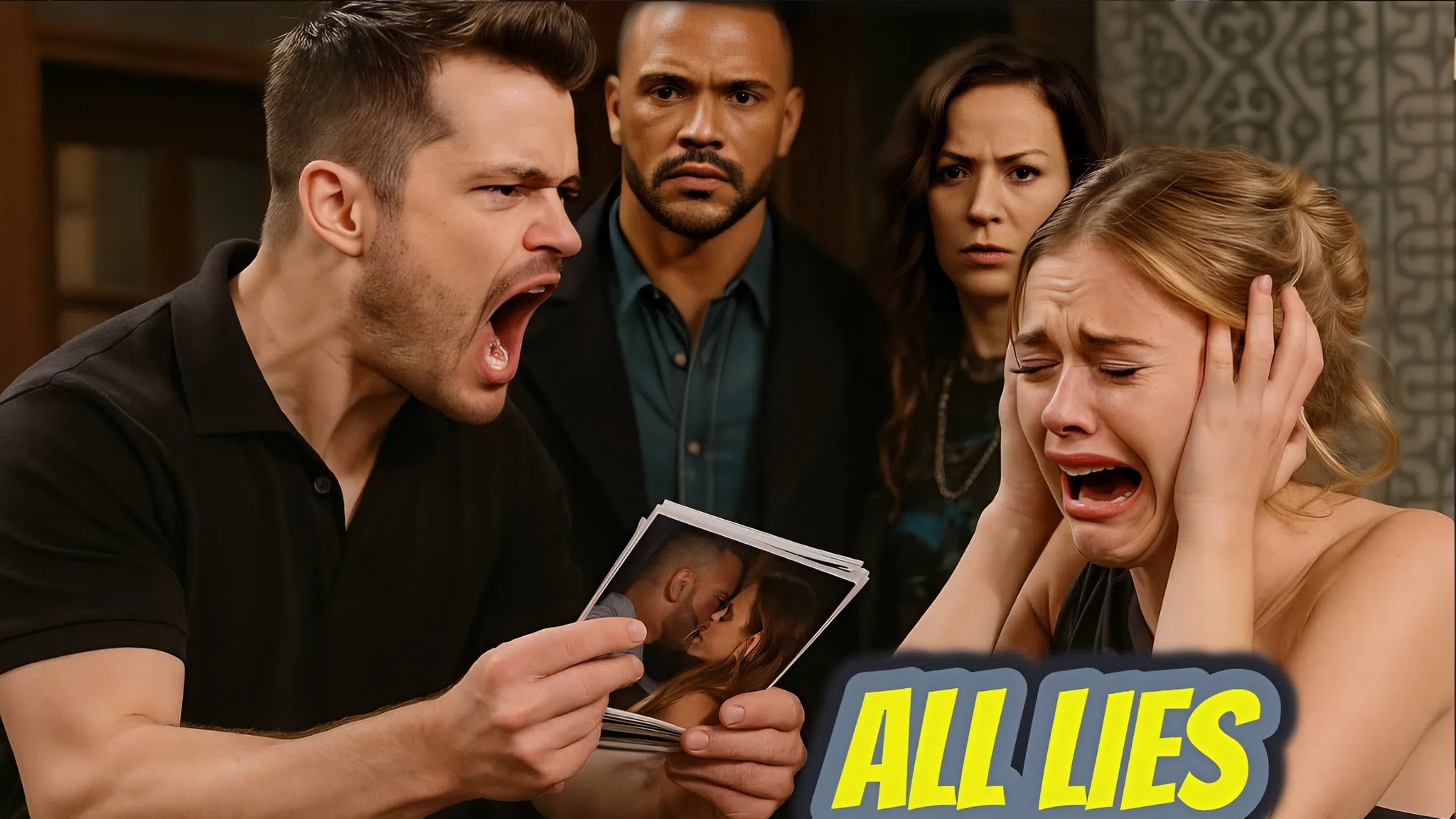 HOTTEST NEWS TODAY!!! All the pictures of Kyle exposing Holden’s lies with another woman in front of Claire Y&R Spoilers