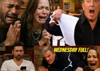 “Did you hear that…?” — Sharon freezes behind the door, her heart pounding as Clare’s voice cuts through the darkness.