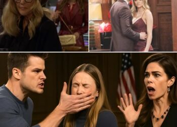 “Did you hear that…?” — Sharon freezes behind the door, her heart pounding as Clare’s voice cuts through the darkness.