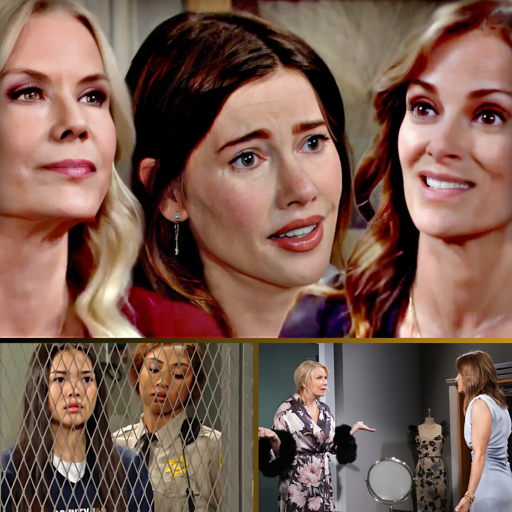 Taylor and Brooke — finally on the same side — agree Luna must go back behind bars before Steffy learns the truth.