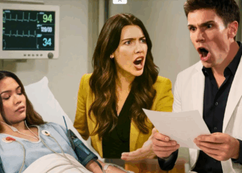 Luna’s return leaves the Spencers reeling as she declares, “I’m carrying the Spencer heir.”